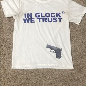 Kids White Graphic T-Shirt